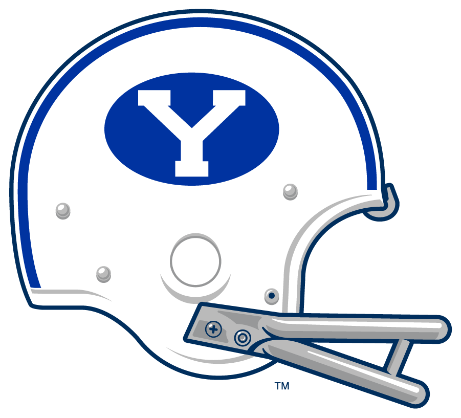 Brigham Young Cougars 1969-1977 Helmet Logo DIY iron on transfer (heat transfer)